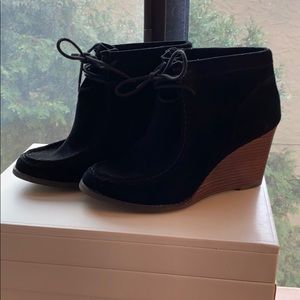 Black suede booties - Lucky brand